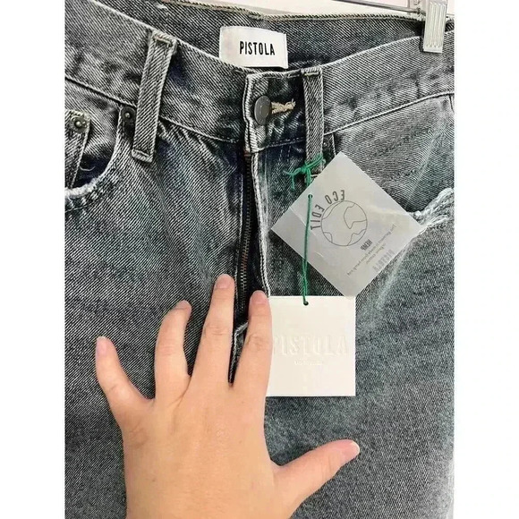 Pistola Presley High Rise Relaxed Roller Jeans Size 27 - Picture 4 of 13